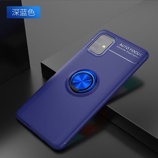 Ốp Điện Thoại Có Giá Đỡ Kim Loại Từ Tính Sang Trọng Cho Samsung Galaxy A01 A51 A71 A81 A91