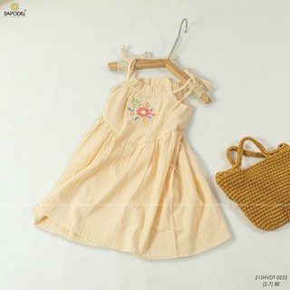 [NEW ARRIVAL] [SIZE NHÍ] ĐẦM 2 DÂY THÊU HOA SIÊU ĐÁNG EO