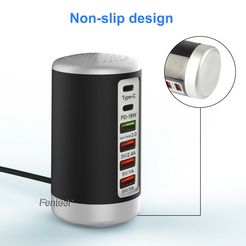 Tram sạc 6 cổng usb 6a thông dụng thích hợp cho máy tính bảng Apple