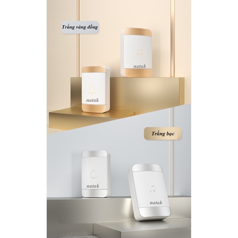 Chuông cửa không dây cao cấp -hàng chính hãng , Bảo hành 12 tháng