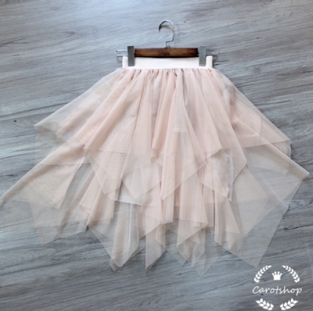 [ Mã WASTAPR giảm 10K đơn 50K] Chân váy lưới nhọn hình thật Freesize dưới 55kg- Carotshop | BigBuy360 - bigbuy360.vn