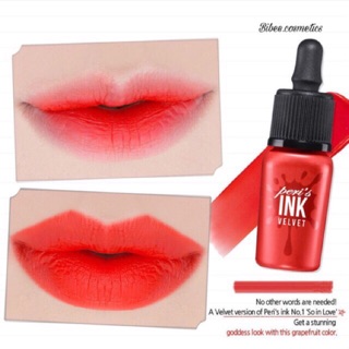 SON PERI'S INK VELVET 💄 🍑màu #02 đỏcam so grapefruit siêu xinh🍑
