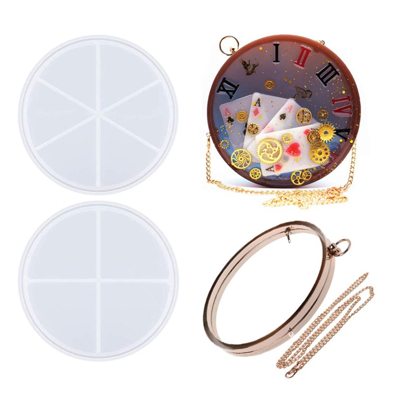 Khuôn Silicone Làm Túi Xách Handmade Hình Tròn Tiện Dụng