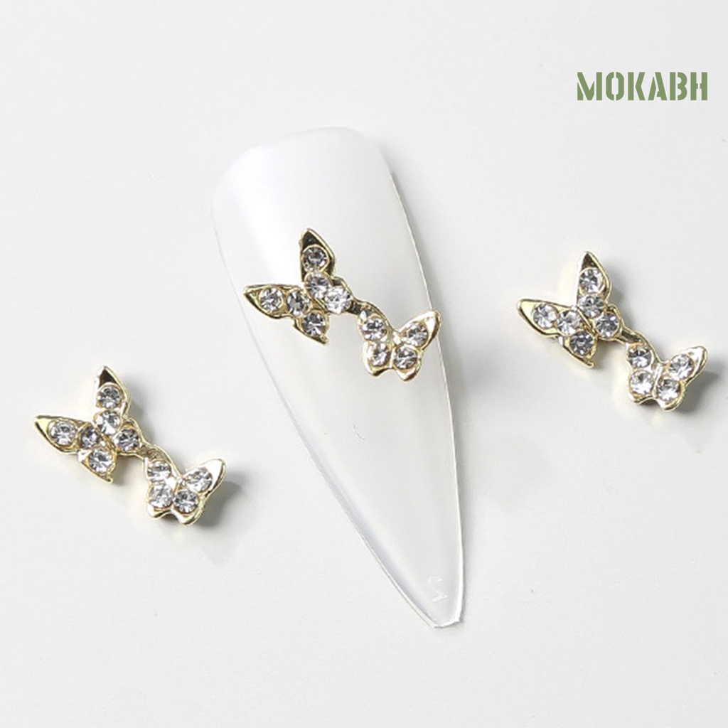 Set 10 Phụ Kiện Trang Trí Móng Tay Nghệ Thuật Bằng Hợp Kim Nhiều Hình Dạng Không Phai AB Phong Cách Vintage Charms Dành Cho Nữ