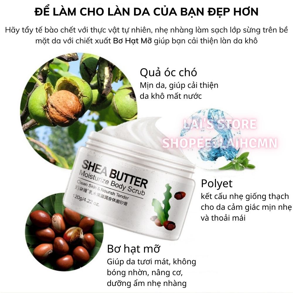 Tẩy Tế Bào Chết Hạnh Nhân, Bơ Hạt Mỡ, Dưa Leo Bioaqua Cho Mặt Và Toàn Thân Dưỡng Ẩm, Làm Sáng Da, Sạch Sâu Lỗ Chân Lông
