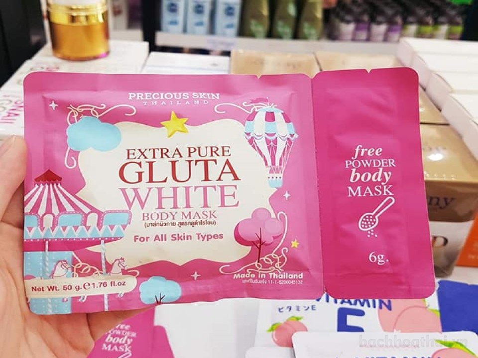 Kem ủ trắŉg toàn thân Extra Pure Gluta White Body Mask