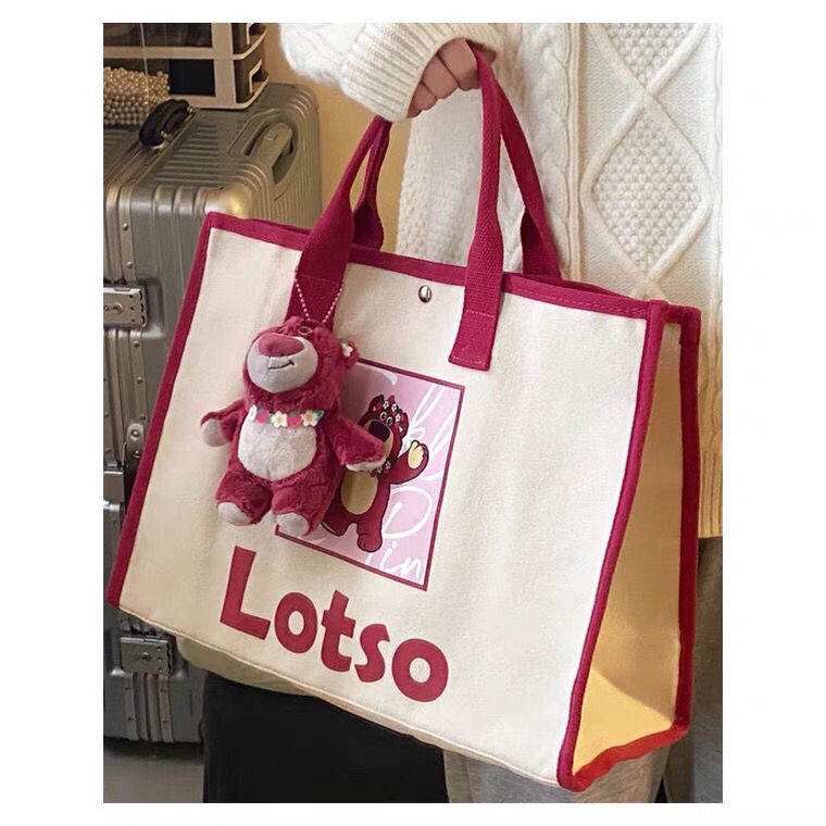 Túi Xách Tay Bằng Vải canvas In Họa Tiết Thời Trang Dành Cho Nữ