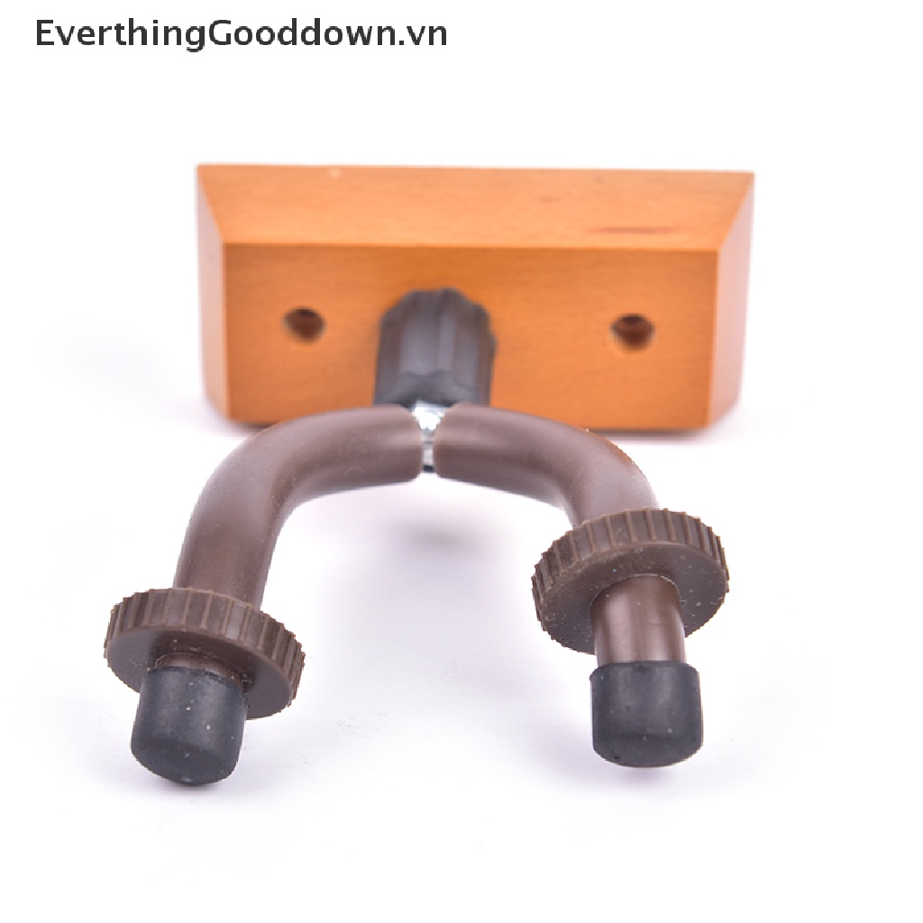 Everthingood Giá Đỡ Đàn Guitar Bằng Gỗ Trơn Có Móc Treo Tường Trưng Bày