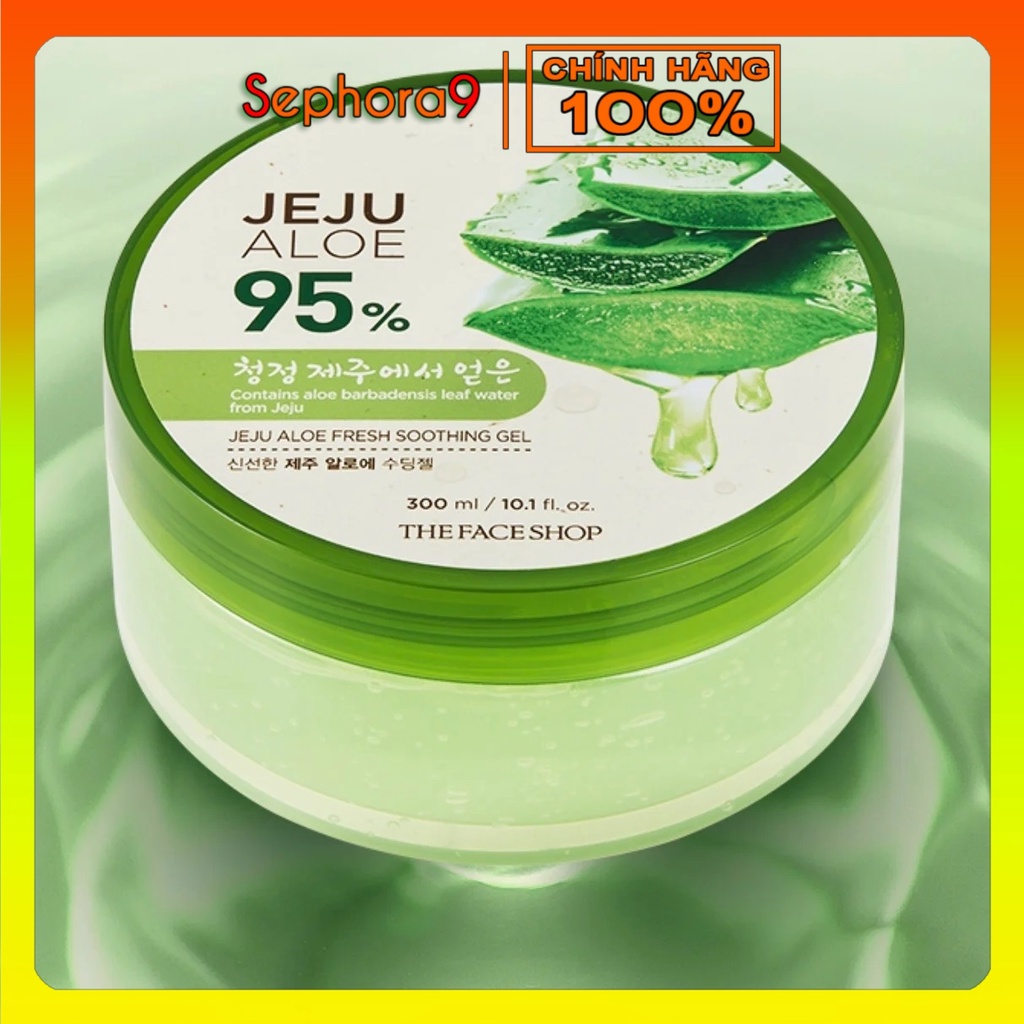 Gel dưỡng da The Face Shop Jeju Aloe Fresh Soothing 95% TFS lô hội làm mát da 300ml