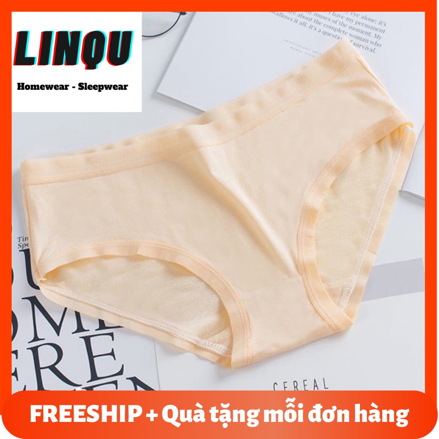 Quần lót nữ FREESHIP thun cotton mềm mịn chất mỏng mặc thoải mái FREESIZE 40-55kg