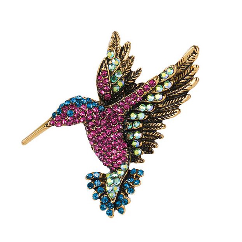 Ghim Cài Áo Hình Chim Ruồi Sang Trọng