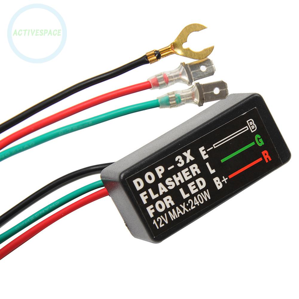 .12V Electronic Motorcycle ATV Turn Signal LED Light Flasher Blinker Relay 3Pin.