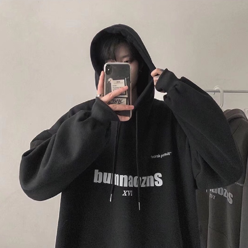 Áo hoodie Thể Thao Dáng Rộng Thoải Mái In Chữ Phong Cách Hàn Quốc Thời Trang Cho Nam Và Nữ Size M-5XL
