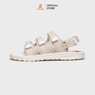 Sandal Nanu 05 3 quai màu cream đế mỏng