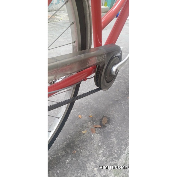 Xe đạp BAA chính hãng, dây curoa,đùm năng lượng mặt trời, 3 số tự động