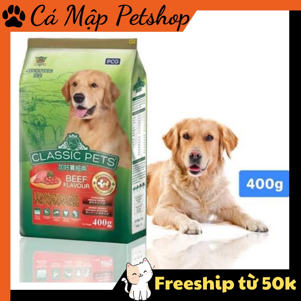 Hạt cho chó Classic Pets vị thịt bò, Thức ăn hạt dinh dưỡng cho chó