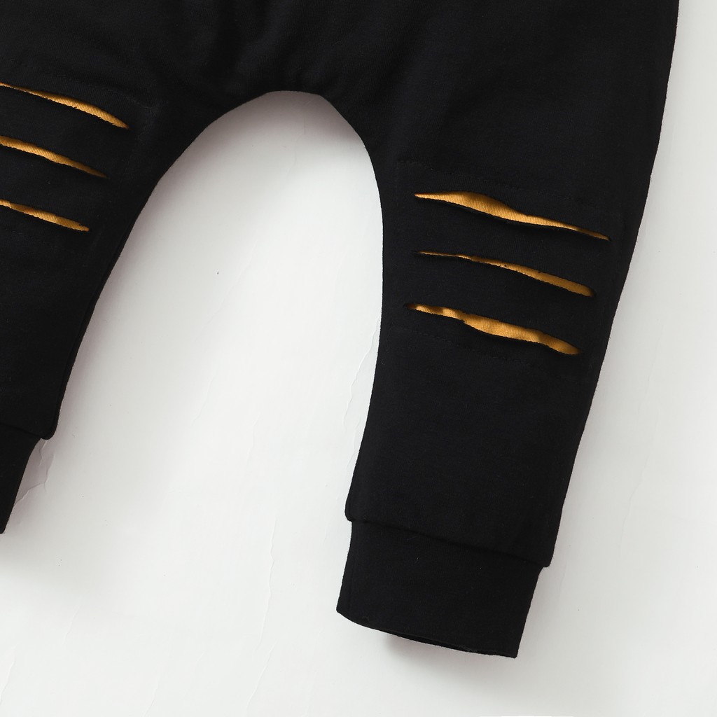 Set áo tay dài + quần dài thể thao Mikrdoo vải cotton thời trang mùa thu cho bé trai 1-6 tuổi