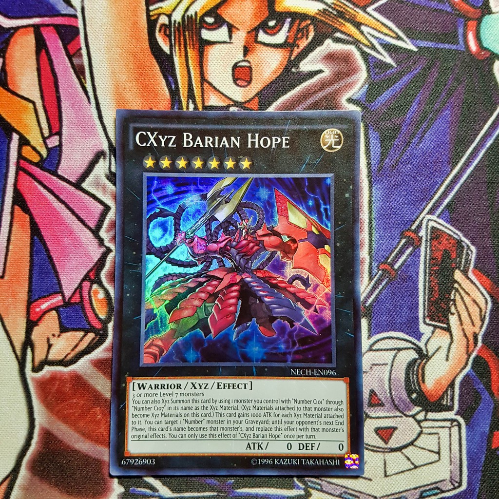 Thẻ bài Yugioh chính hãng | CXyz Barian Hope | NECH Super rare.