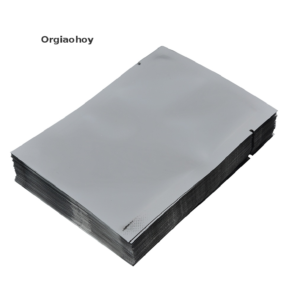 Set 100 Túi Nhôm Bạc Mylar Hút Chân Không Đựng Thực Phẩm