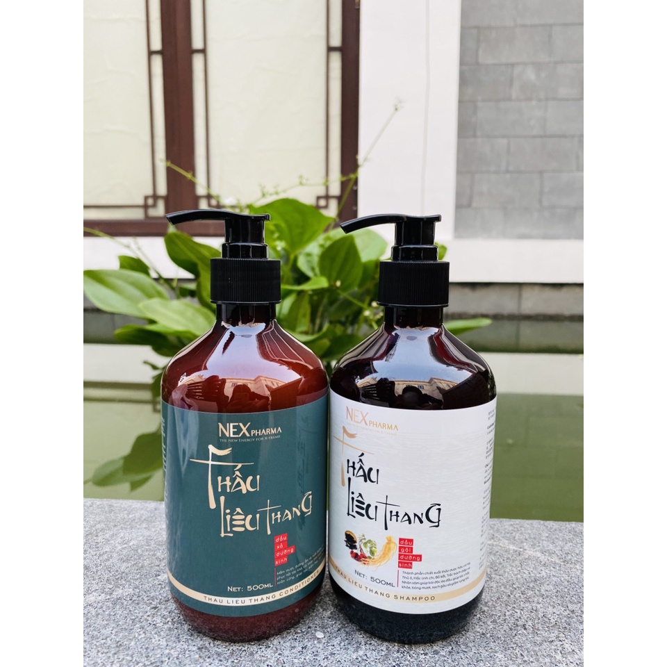CẶP GỘI-XẢ NGĂN RỤNG TÓC + DƯỠNG SINH 100% THẢO DƯỢC THẤU LIÊU THANG