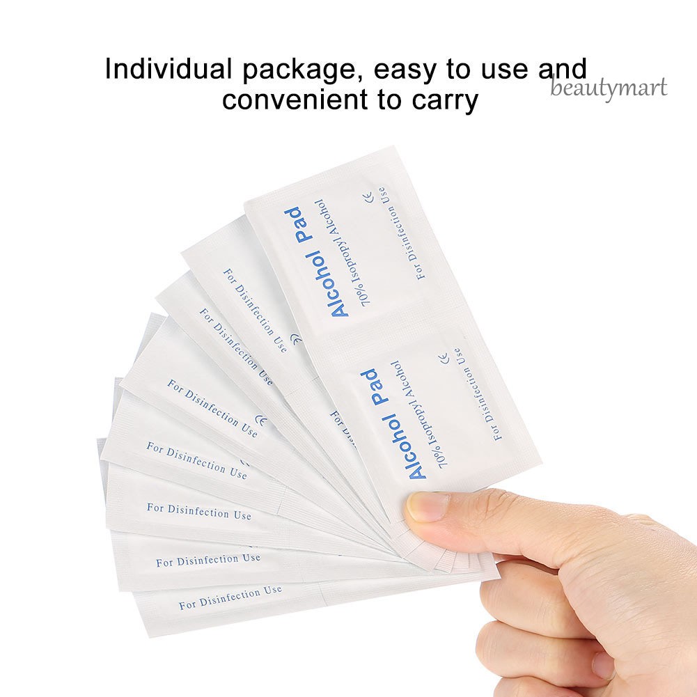 [Hàng mới về] Set 100 miếng bông gòn tẩm cồn cho tẩy sơn móng tay