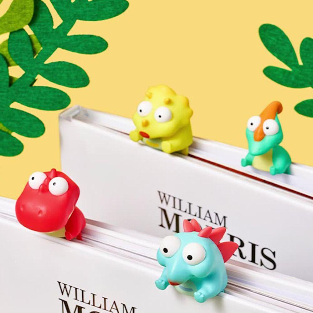 CHOOKEY Bookmark Nhựa PVC Hình Thú Hoạt Hình 3D