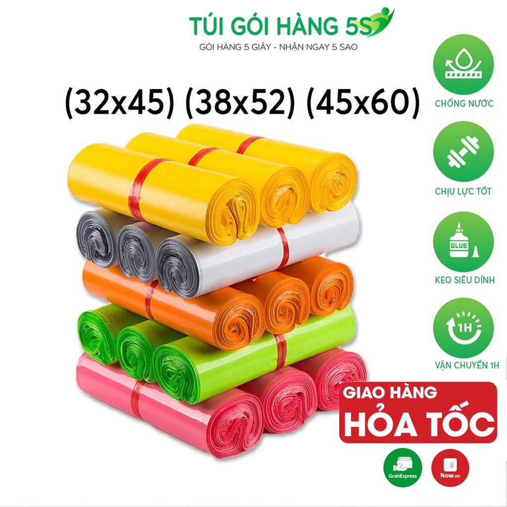 Túi Gói Hàng, Túi Đóng Hàng Niêm Phong 5S Size Lớn Đóng Gói Giày Dép, Chăn Ga