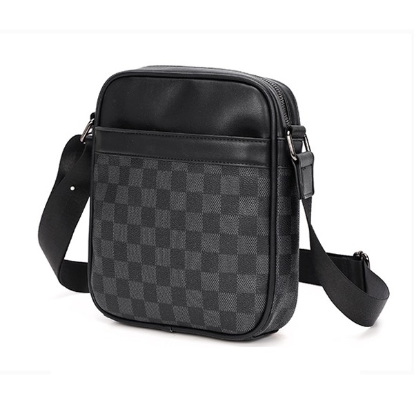 Túi Đeo Chéo Da Nam Hộp Vuông Caro Sang Trọng DNM017