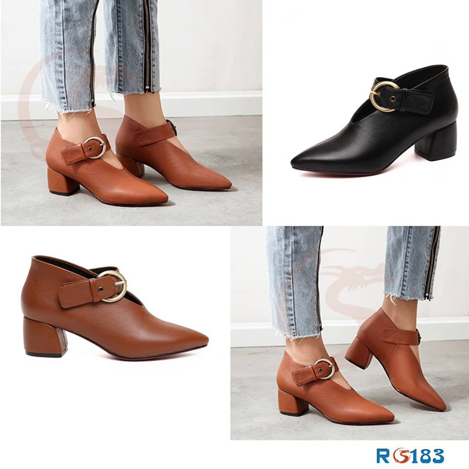 BOOT THẤP CỔ 5CM RO183