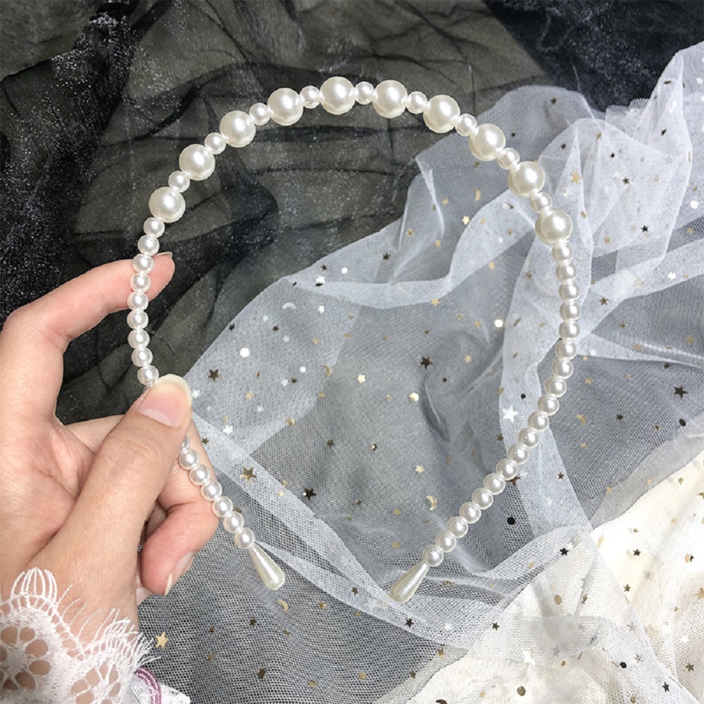 Băng Đô Đính Ngọc Trai Thời Trang Cho Nữ