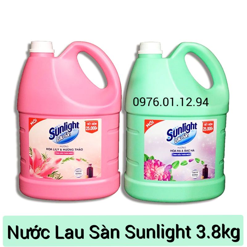 NƯỚC LAU SÀN SUNLIGHT 3.6KG/3.8KG (ĐỦ MÀU)