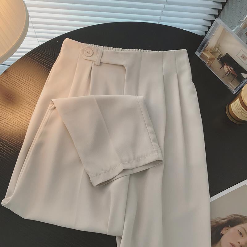 Quần công sở nữ chất tuyết mưa loại 1, Quần baggy cạp lệch siêu xinh full màu đen, trắng ,kem, ghi mã 1111