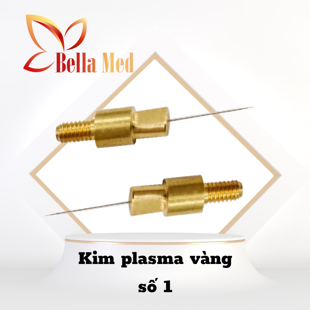 Kim máy nhấn mí plasma đầu kim vàng