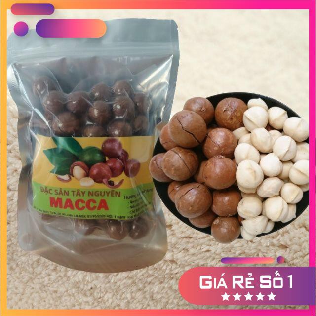 1kg Hạt Macca Sạch DakLak, Mắc ca Đăk Lăk hạt nứt vỏ, loại đặc biệt ngon giòn, có chứng nhận ATVSTP, Size trung