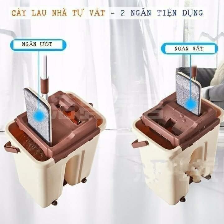 Cây lau nhà 360 độ chính hãng cao cấp, nhập khẩu nguyên chiếc