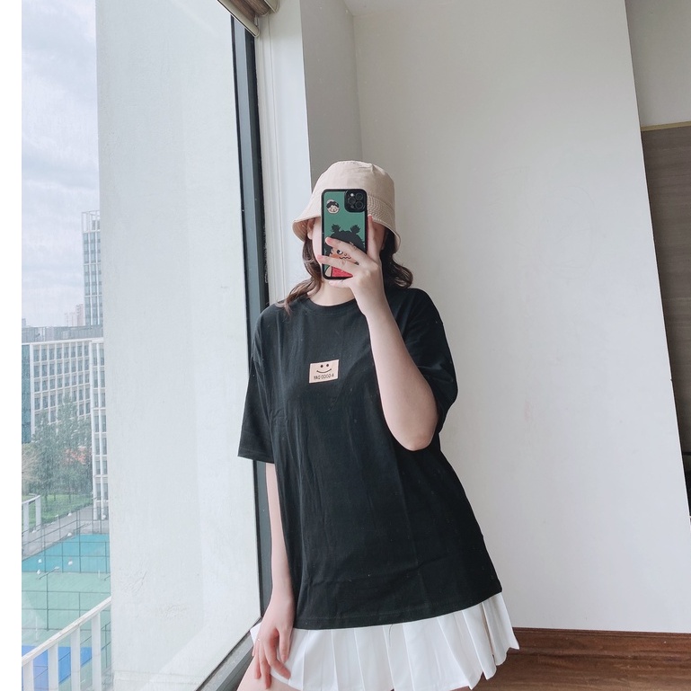Áo Thun 3158 Mặt Cười Good PEONYB Nữ [FREESHIP]  Phông form rộng tay lỡ in hình vintage phong cách hàn quốc Ulzzang