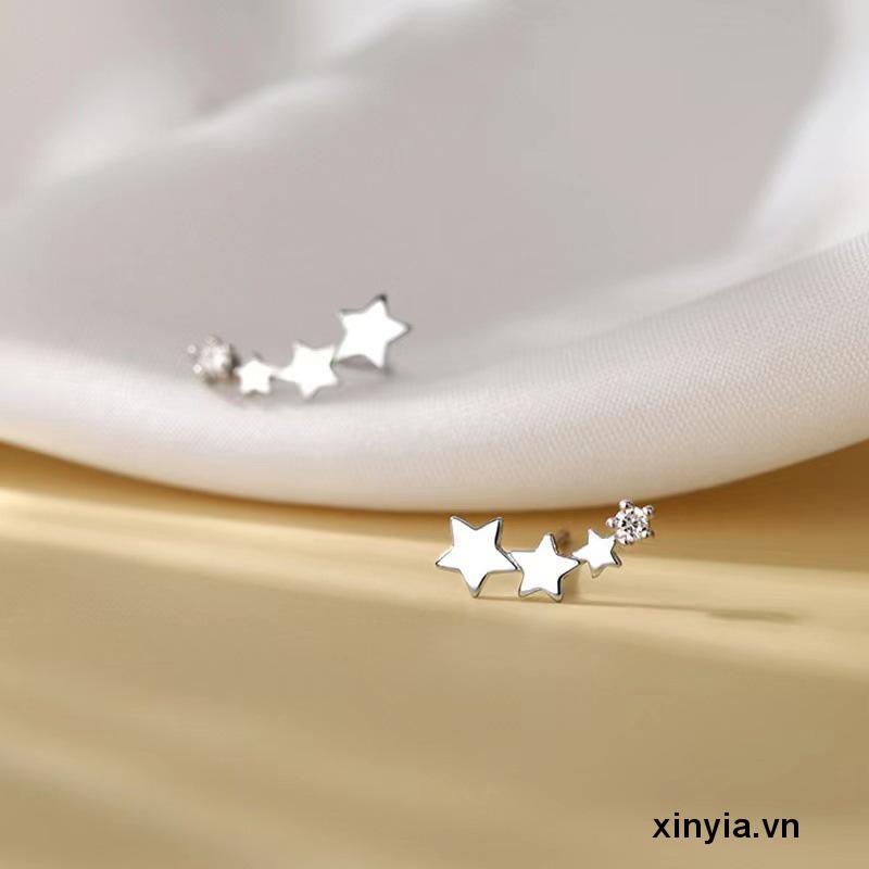 Khuyên Tai Ngôi Sao Mạ Bạc 925