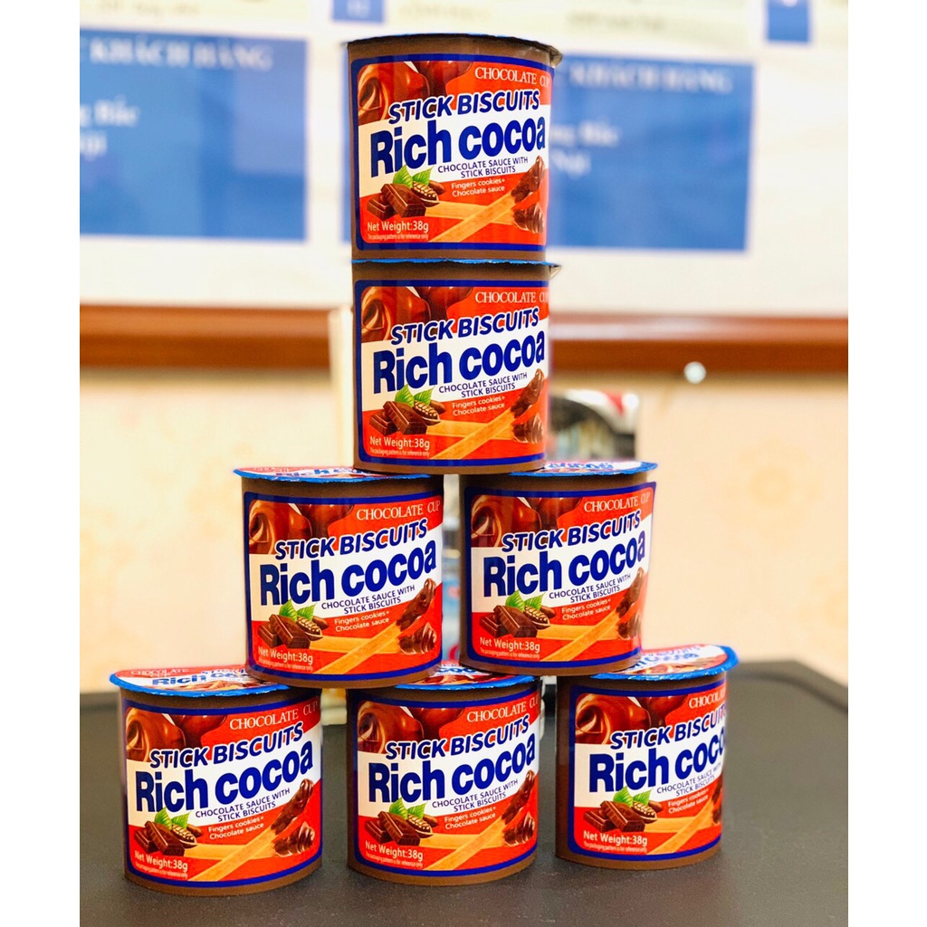 Bánh Que Chấm Rich Cocoa 38g Ngon Siêu Rẻ