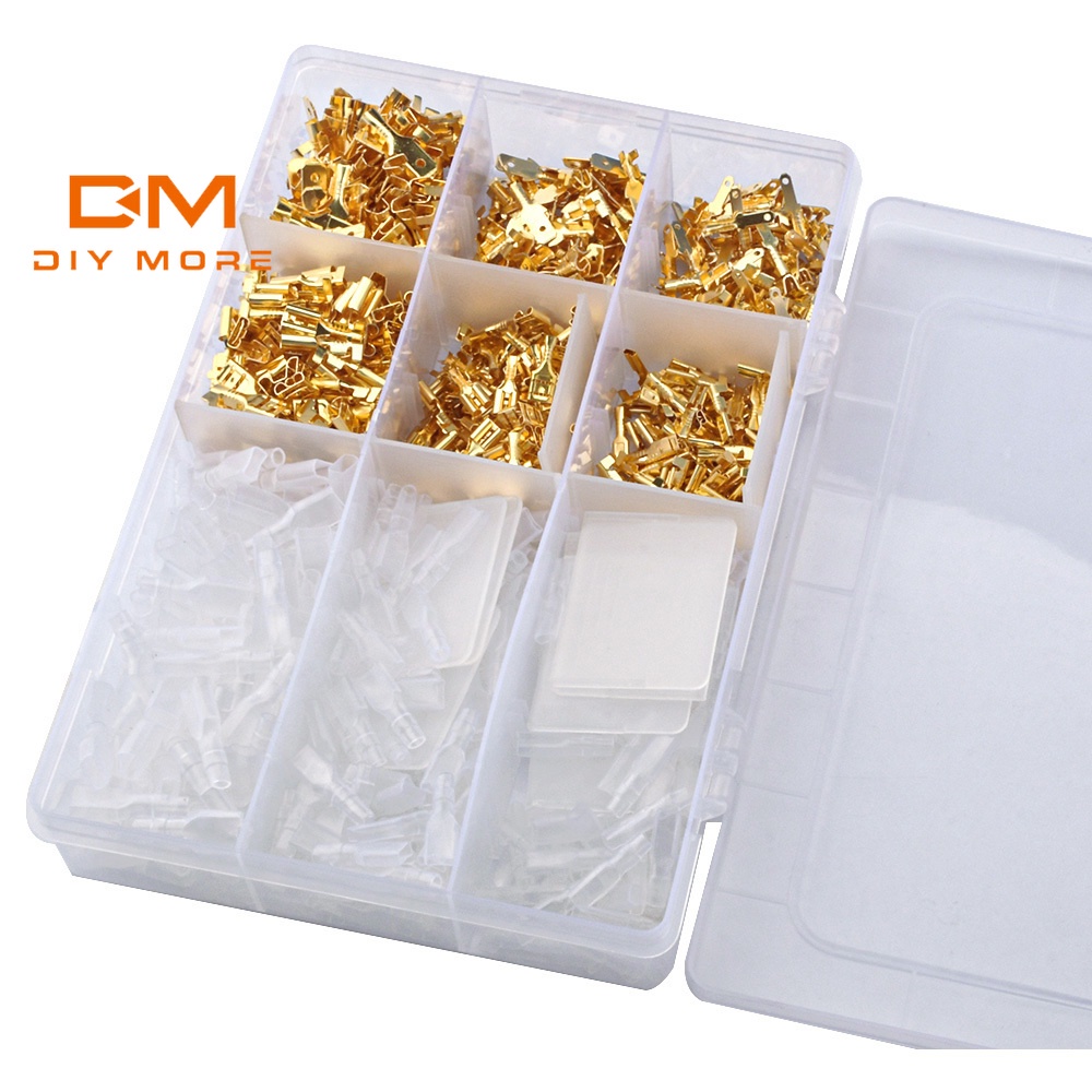 Set 120/ 270 đầu nối dây điện DIYMORE nhanh chóng tiện dụng DIY 2.8/ 4.8/ 6.3mm