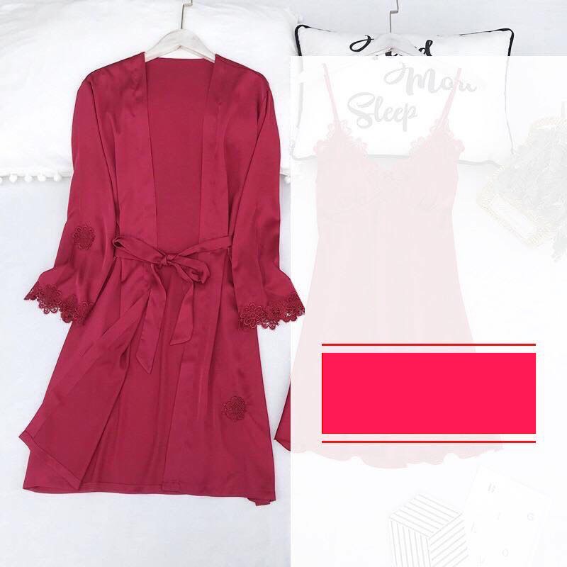 Áo khoác, áo choàng ngủ mặc nhà Xavia A1 Màu Đỏ | BigBuy360 - bigbuy360.vn