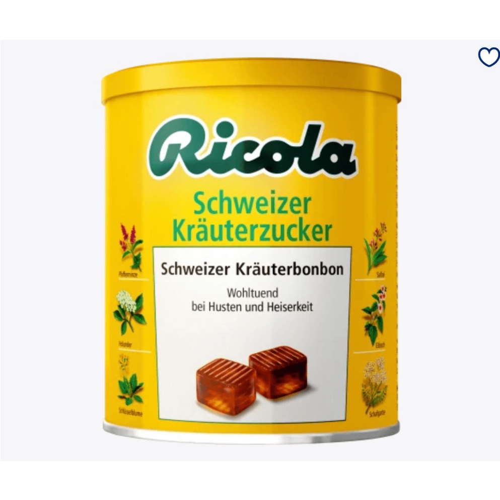 Kẹo ngậm ho thảo mộc Ricola 250g - Hàng Đức xịn