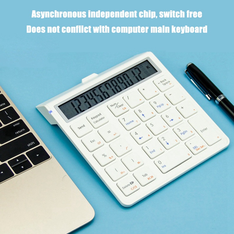 Bàn phím số Bluetooth 4.0 màu đen 2 trong 1