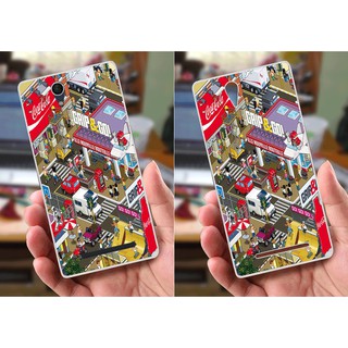 Ốp lưng Sony Xperia C3 (dẻo viền trắng trong) - Brands
