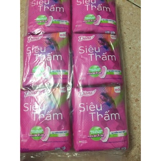 Combo 6 gói bvs diana siêu thấm mỏng không cánh 8.