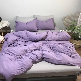 Bộ Chăn Ga Gối Đũi Mix Màu (Chát chọn mẫu)