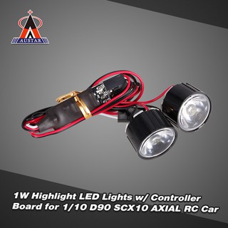 Set đèn LED AUSTAR AX-006B 1W DIY cho xe điều khiển tỉ lệ 1/10