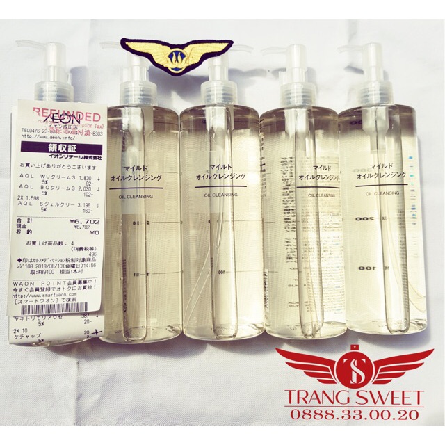 Dầu tẩy trang Muji - Muji Cleansing Oil 200ml dòng Mild