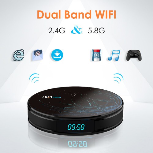 [Mã 44ELSALE2 giảm 7% đơn 300K] TV BOX HK1 PLUS Ram 4GB Rom 64GB Amlogic S905X2 HK1 Plus 4+64G