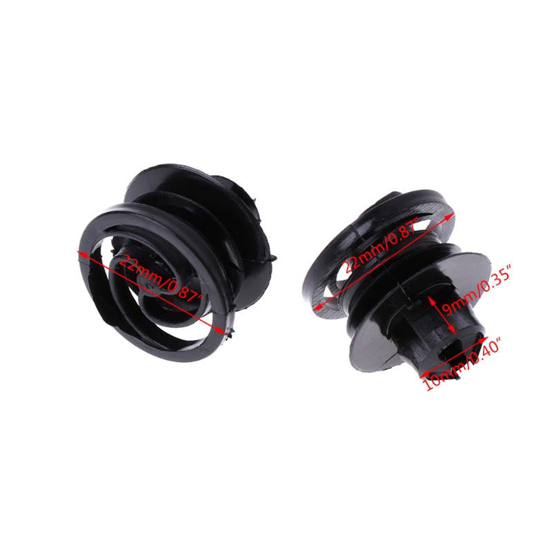 Set 10 Đinh Tán Nhựa Phụ Tùng Cửa Xe Ô Tô Kèm 10 Đinh Vít Cố Định