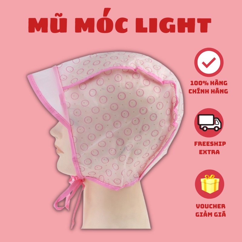 Nón móc light tóc | Mũ móc light tóc | Khăn trùm móc light | Highlight | Nhuộm highlight